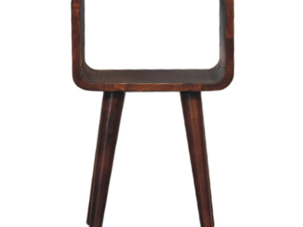 Minimalist Open Curved Nightstand