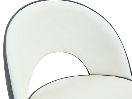 Upholstered Rotatable Bar Chair With Metal Legs For Dining Room