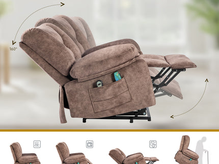 Power Lift Recliner Chair Sofa With Massage