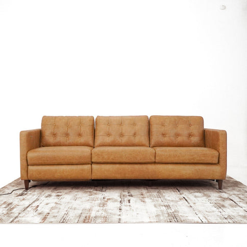 Christopher - Electric Inclining Sofa Left Facing - Tan
