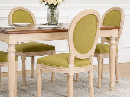 Upholstered With Round Back Dining Chairs (Set of 2)