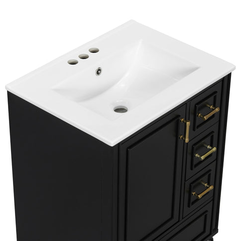 Traditional Bathroom Vanity Set With Soft Close Doors