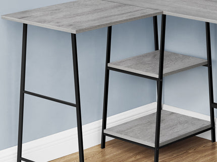 Computer Desk, Home Office, Corner, Storage Shelves, L Shape, Work, Laptop, Contemporary, Modern
