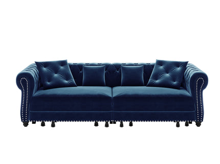 3 In 1 Pull Out Convertible Sleeper Sofa Bed, King Size, Chaise Lounge