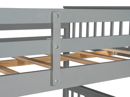 Bunk Bed With Ladders And 2 Storage Drawers