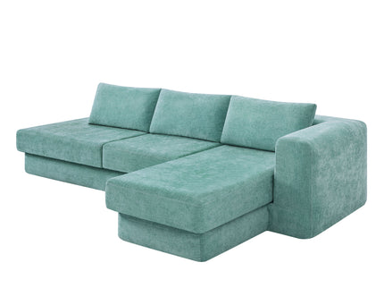 L-Shaped Modular Sofa With Double Layer Cushion