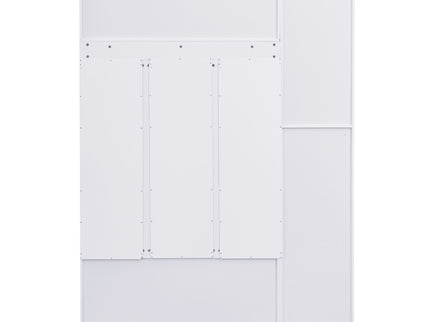 Tall Hall Tree With Shoe Storage, 4 In 1 Entryway Bench With 6 Cabinets, 4 Coat Hooks & Adjustable Shelf For Hallway - White