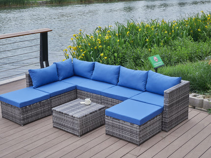 Patio Sofa With Cushions