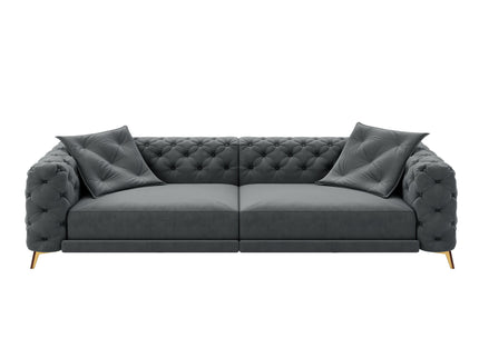 3 In 1 Convertible Sleeper, Deep Seat Pull Out Sofa Bed, Button Tufted