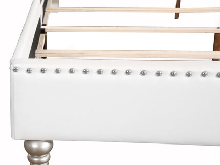 Elegant Transitional Upholstered Bed