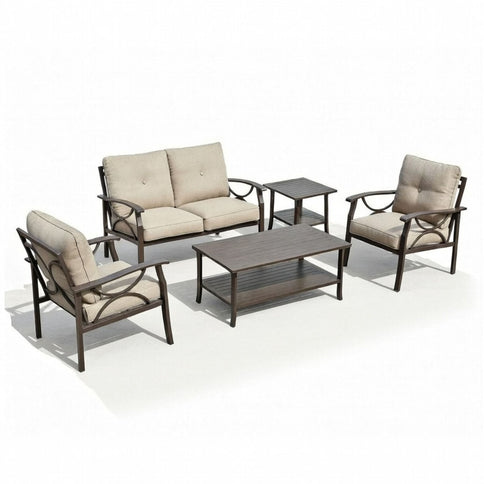 Patio Furniture Set & Coffee Table For Backyard