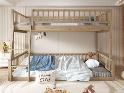 Bunk Bed With Ladder And Guardrails