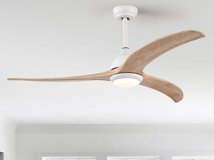 Indoor Outdoor Ceiling Fan With Light With Remote Control, Noiseless Reversible Motor, 6 Speed, 3 Color