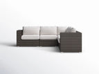 Dark Brown / 5 Seater Sectional