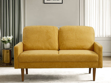 Loveseat Sofa, European Style With Sleek Design, Modern & Vintage Flair, Upholstered 2 Seater Couch