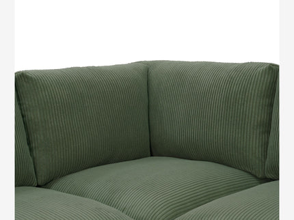 Reversible Modular Sectional & Custom Configuration And Premium Upholstery - Dark Green