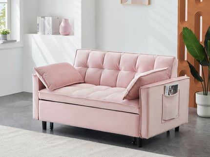 Sofa Bed With Pockets, 3 In 1 Convertible For Living Room