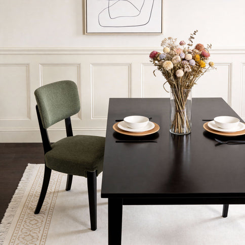Contemporary Armless Dining Chairs (Set of 2)