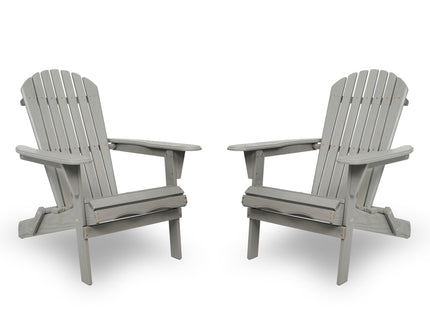 Lounge Patio Chair For Garden Outdoor Wooden Folding Adirondack Chair (Set of 2) Solid Cedar Wood Lounge Patio Chair For Garden
