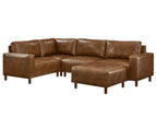 Dark Brown / 2 Pc. L-Shaped Sectional, Ottoman