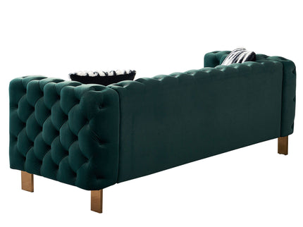 Chesterfield - Modern Tufted Living Room Sofa, 84.25''W Couch