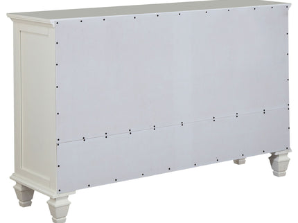 Dennis - 4 Piece Eastern King Bedroom Set - Cream White