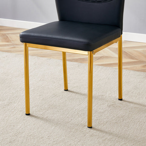 Luxury Simple Chair With Metal Leg