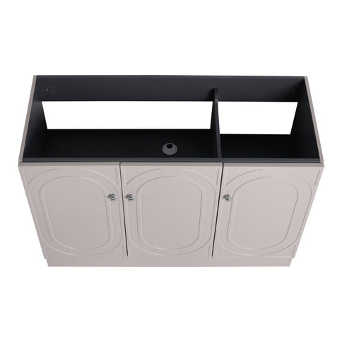 Contemporary Freestanding Bathroom Vanity With Resin Sink & Soft-Close Cabinet Doors