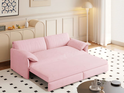 Queen Pull Out Sofa Bed With Side Storage