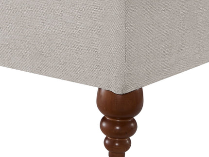 Candor - Ottoman Upholstered Footrest - Beige / Gray