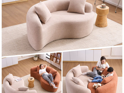 Tai Chi - Curved Dual Depth Loveseat