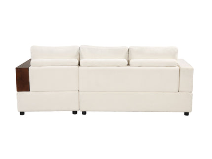Sectional Sofa Upholstered Sofa Couch With Reversible Armrests For Living Room
