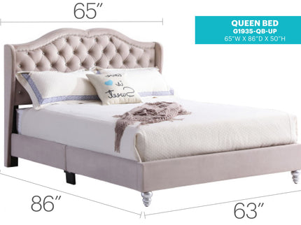 Upholstered Bed Transitional