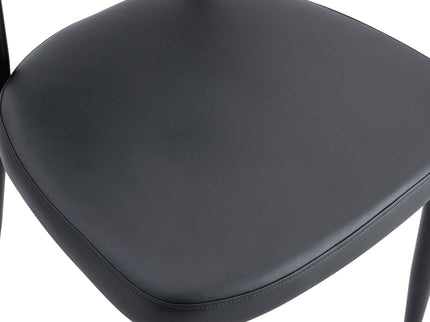 Minimalist Ergonomic Dining Chair With Curved Backres (Set of 4)