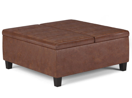 Ellis - Coffee Table Storage Ottoman Contemporary Design