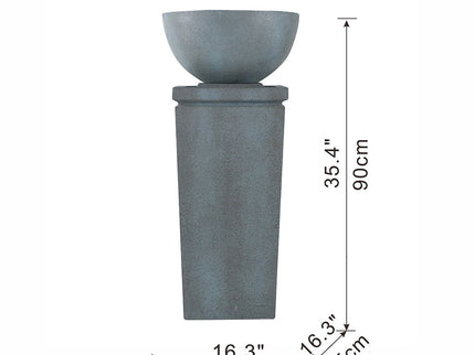 Zen Bowl Water Fountain, Outdoor Bird Feeder / Bath Fountains, Relaxing Water Feature For Garden