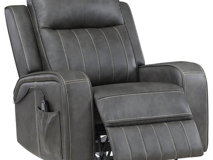 Mckinley - Upholstered Power Lift Recliner Chair With Remote Control - Gray