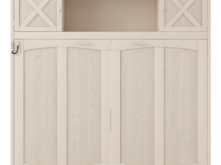 Rustic Casual Murphy Bed With Storage Cabinets