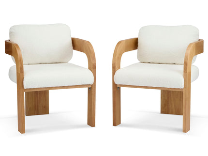Dining Chairs With Pillow Back (Set of 2)
