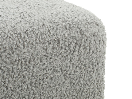 Contemporary Ottoman With Foam Cushion And Durable Upholstery