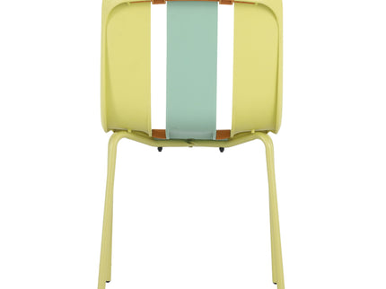 Modern Striped Blocking Single Chairs, Waterproof And Fade Resistant (Set of 4)