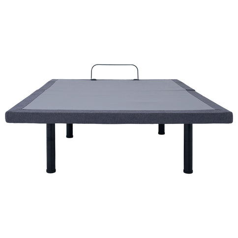 California King Adjustable Bed Base With Ergonomic Support And Wireless Remote Control - Black