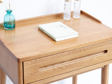 Dresser Bistro Table, 100% Solid Table Table Desk Top Table Dresser Compact Dresser Accessories Storage Drawer Natural Wood - Oak