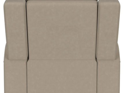 Slater - Upholstered Recliner Chair With Manual Recline - Taupe