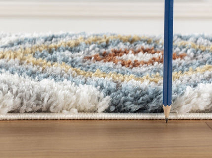 Loft Shag - 7'10" X 9'10" Shaggy Area Rug - Ivory, Polypropylene