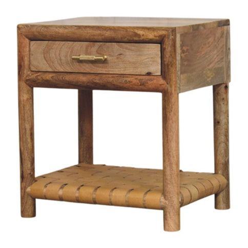 Regency - Woven Nightstand With Drawer - Light Brown