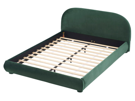 Upholstered Simple Modern Bedroom Bed With Curved Headboard