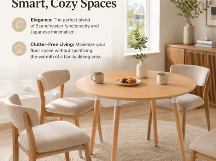3 In 1 Extendable Dining Table - Wood