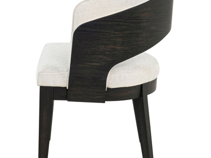 Bangor - Upholstered Dining Arm Chair (Set of 2) - Black / Cream
