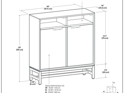 Banting - Entryway Storage Cabinet - Walnut Brown